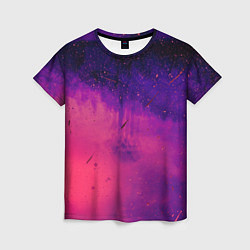 Женская футболка Фиолетовый космос