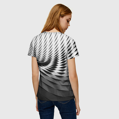 Женская футболка Авангардный модный паттерн / 3D-принт – фото 4