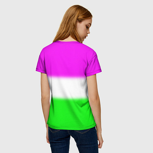 Женская футболка Алина- Алинка-малинка / 3D-принт – фото 4