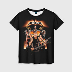 Футболка женская Metallica - метал-группа, цвет: 3D-принт