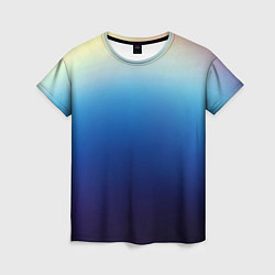 Футболка женская Blue gradient colors, цвет: 3D-принт