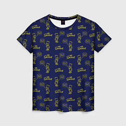 Женская футболка Bart pattern Eat my shorts