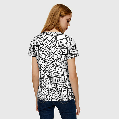Женская футболка Baracota Stickers / 3D-принт – фото 4
