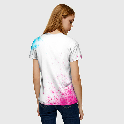 Женская футболка Spirited Away neon gradient style / 3D-принт – фото 4