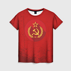 Женская футболка Тень СССР