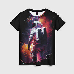 Женская футболка Космонавт на неизвестной планете