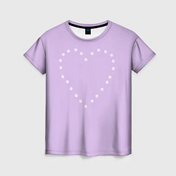 Женская футболка Лапки Love