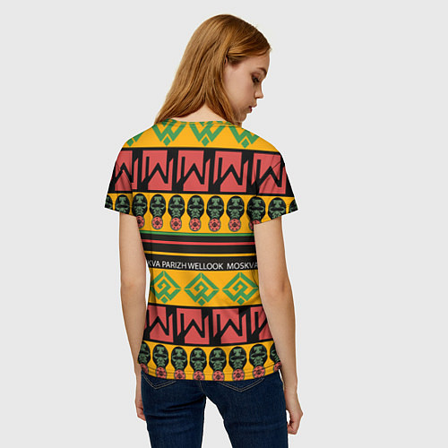 Женская футболка Цвета африки / 3D-принт – фото 4