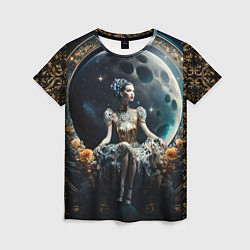Женская футболка Лунная принцесса - нейросеть