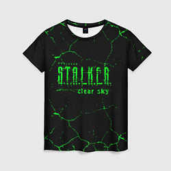 Женская футболка Stalker radiation art