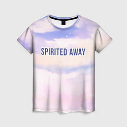 Женская футболка Spirited Away sky clouds