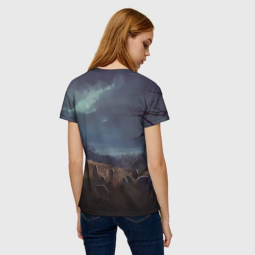 Женская футболка Граф Хомякула нейросеть / 3D-принт – фото 4
