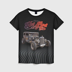 Женская футболка Американский хот род сделанный на базе машины 30-х