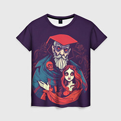 Женская футболка Девушка и злой колдун