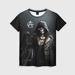 Женская футболка Зомби анархист