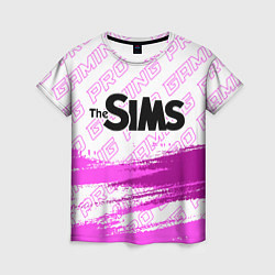 Женская футболка The Sims pro gaming: символ сверху