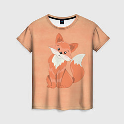 Женская футболка Милая лиса