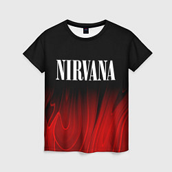 Футболка женская Nirvana red plasma, цвет: 3D-принт