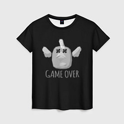 Женская футболка Chicken Gun Game over
