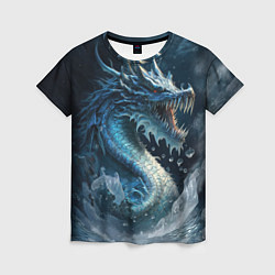 Женская футболка Ледяной дракон