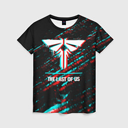 Женская футболка The Last Of Us в стиле glitch и баги графики на те