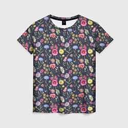 Женская футболка Цветочная феерия