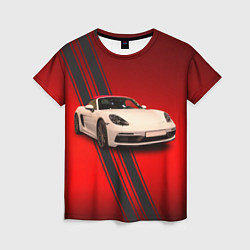 Женская футболка Немецкий спортивный автомобиль Porsche