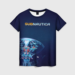 Женская футболка Subnautica подводный город