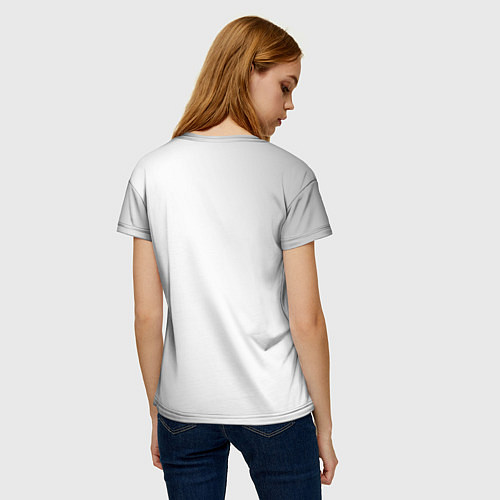 Женская футболка Лучший сантехник: 100% профи, знает толк / 3D-принт – фото 4