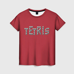 Женская футболка Тетрис геометрия