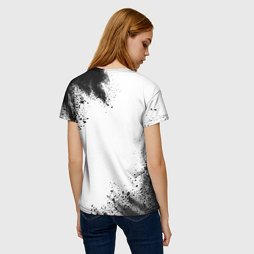 Женская футболка Joy Division рок кот на светлом фоне / 3D-принт – фото 4