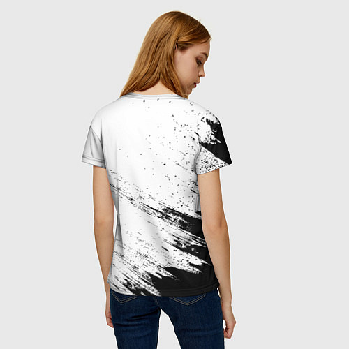 Женская футболка Maneskin рок кот на светлом фоне / 3D-принт – фото 4
