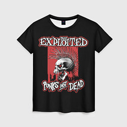 Женская футболка Exploited - punks not dead