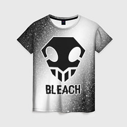 Женская футболка Bleach glitch на светлом фоне