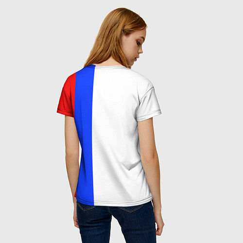 Женская футболка Цвета России - герб / 3D-принт – фото 4