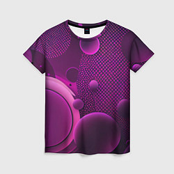 Женская футболка Фиолетовые шары