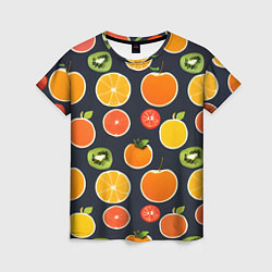 Женская футболка Фрукты и ягоды