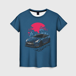 Женская футболка Nissan GTR Godzilla