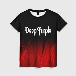 Женская футболка Deep Purple red plasma