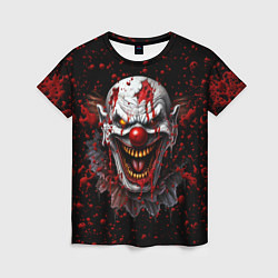 Женская футболка Страшный клоун