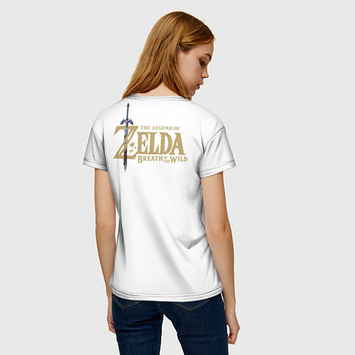 Женская футболка The legend of Zelda - ahegao / 3D-принт – фото 4