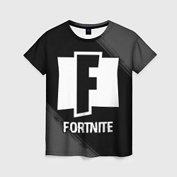 Футболка женская Fortnite glitch на темном фоне, цвет: 3D-принт