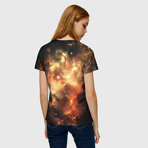 Женская футболка Рождение галактики от Midjourney / 3D-принт – фото 4