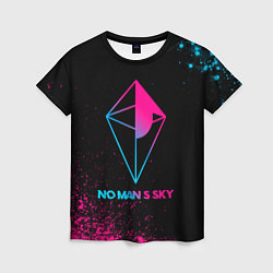 Женская футболка No Mans Sky - neon gradient