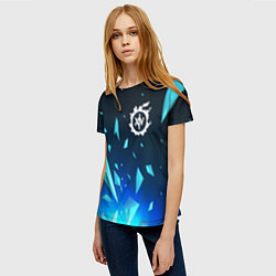 Футболка женская Final Fantasy взрыв частиц, цвет: 3D-принт — фото 2