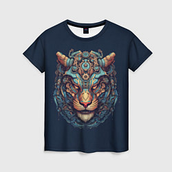 Женская футболка Механический тигр