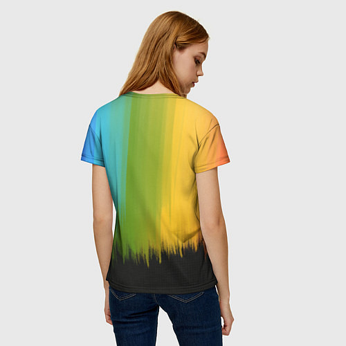Женская футболка Компания радужных друзей / 3D-принт – фото 4