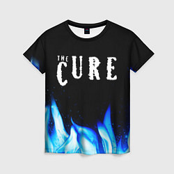 Футболка женская The Cure blue fire, цвет: 3D-принт