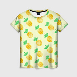 Женская футболка Летние ананасы