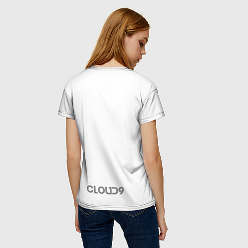 Женская футболка Cloud9 white / 3D-принт – фото 4